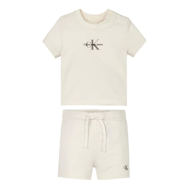 Logo Crew Neck Short Sleeve T-Shirt and Short Set