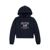 Sequin Flag Cropped Sweatshirt