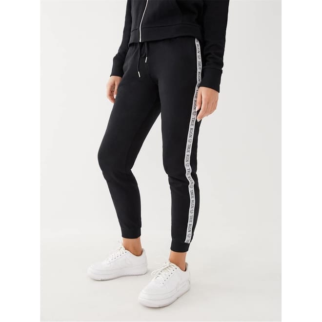 Mid Rise Slim Cut Ribbed Cuff Joggers