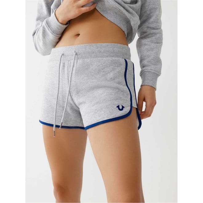 Flock Curved Hem Joggers Shorts