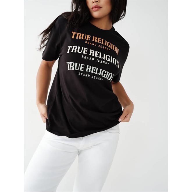Regular Fit Lettering Crew Neck T-Shirt