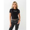 Cropped Crew Neck Regular Fit T-Shirt