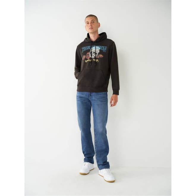 True Skull Hooded Regular Fit Sweatshirt