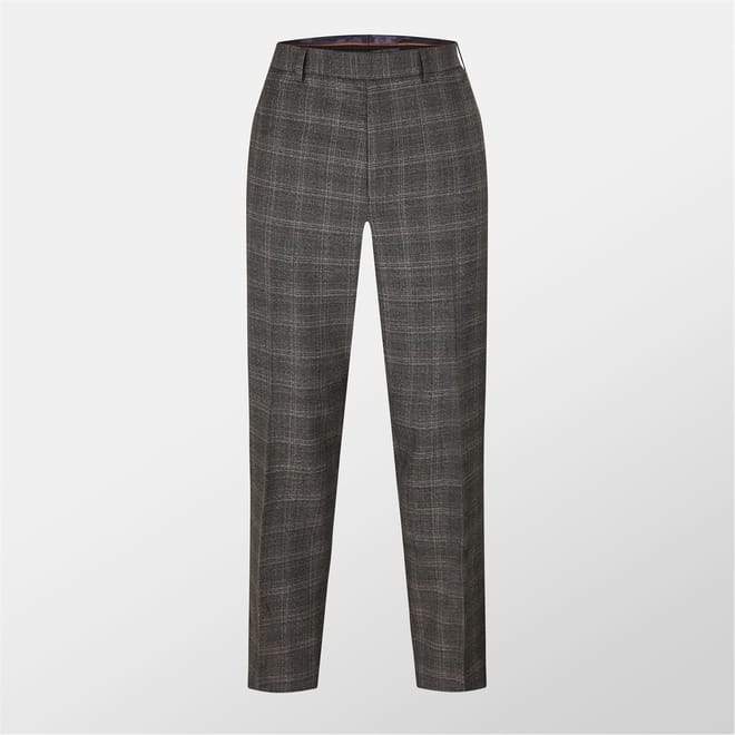 Heritage Plaid Straight Leg Trousers