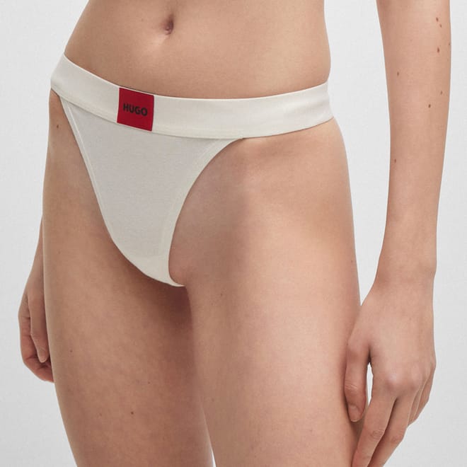 Logo Waistband Thong