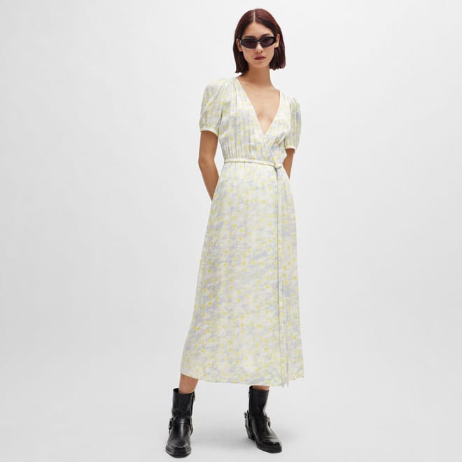 Kikoni-1 Wrap-Front Dress