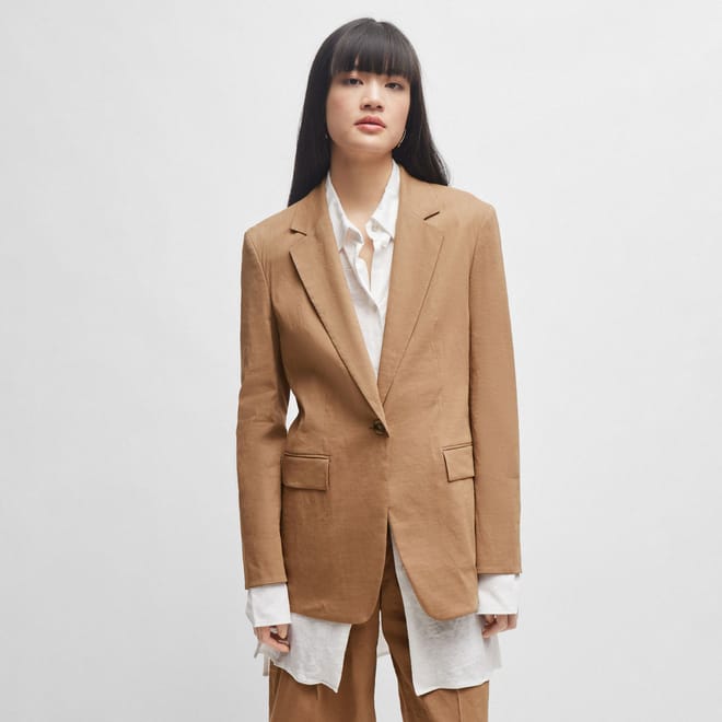 Jasena Regular-Fit Linen Jacket
