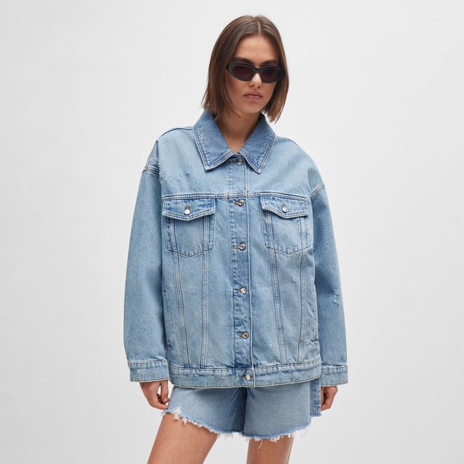 Oversized-Fit Denim Jacket