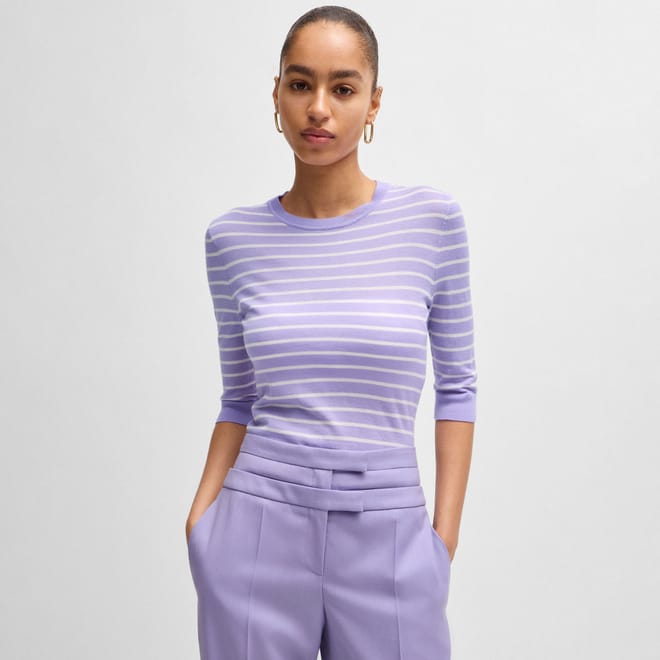 Faleenas1 Striped Sweater