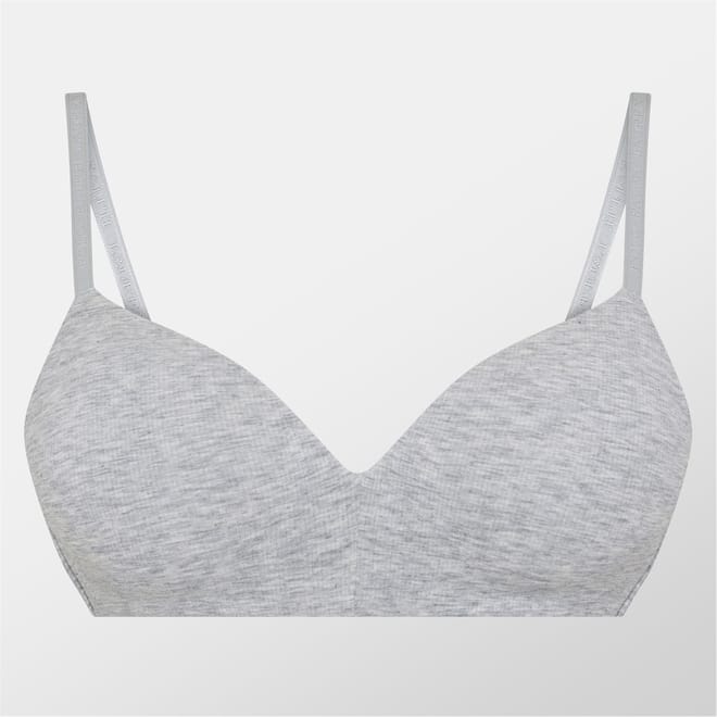 Plunge Heathered Bra