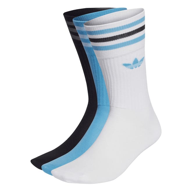 3-Pack Solid Crew Socks