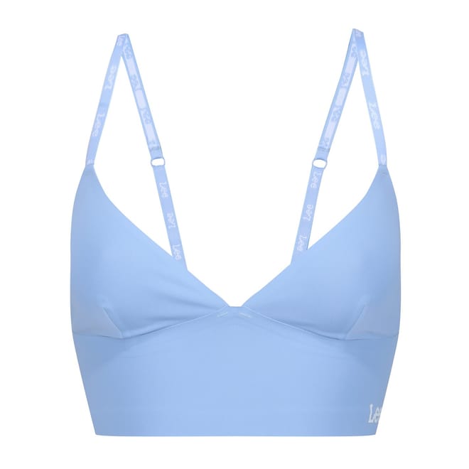 Logo Embellishment V-Neck Bra