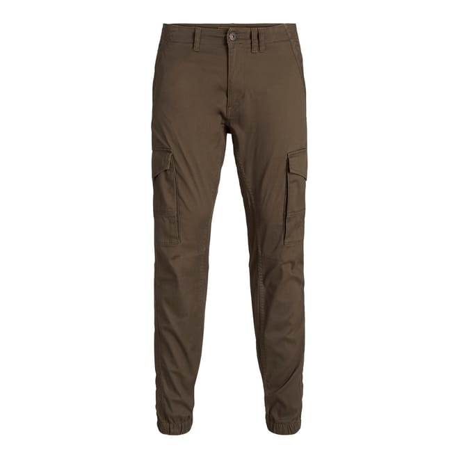 Paul Cargo Ribbed Hem Straight Leg Pants