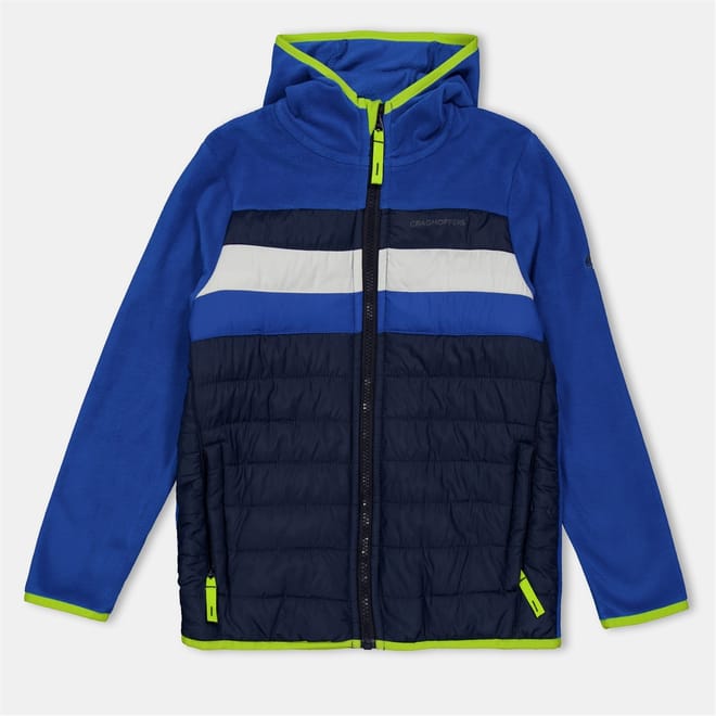 Brady Hooded Hybrid Jacket with Ribbed Cuff
