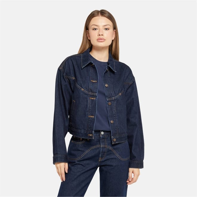 Shrunken 90s Western Denim Jacket