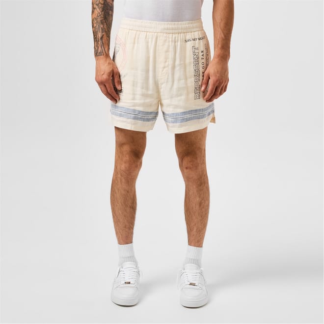 Mens Graphic X Duke + Dexter Lion Shorts