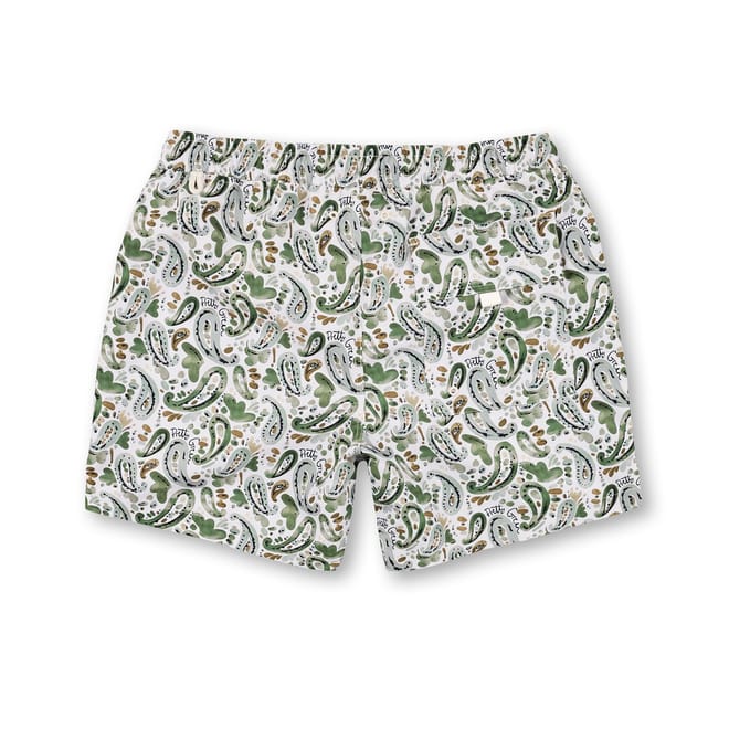 Regular Fit Paisley Swim Shorts