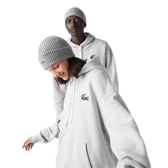 Crocodile Print Hooded Relaxed Fit Sweatshirt