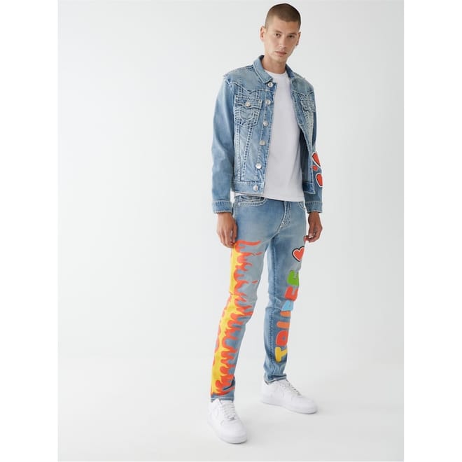 Flame Heart Skinny Jeans