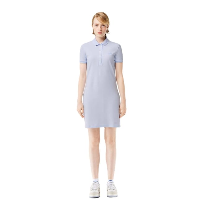 Ef5473 Collared Neck Knee Length T-Shirt Dress