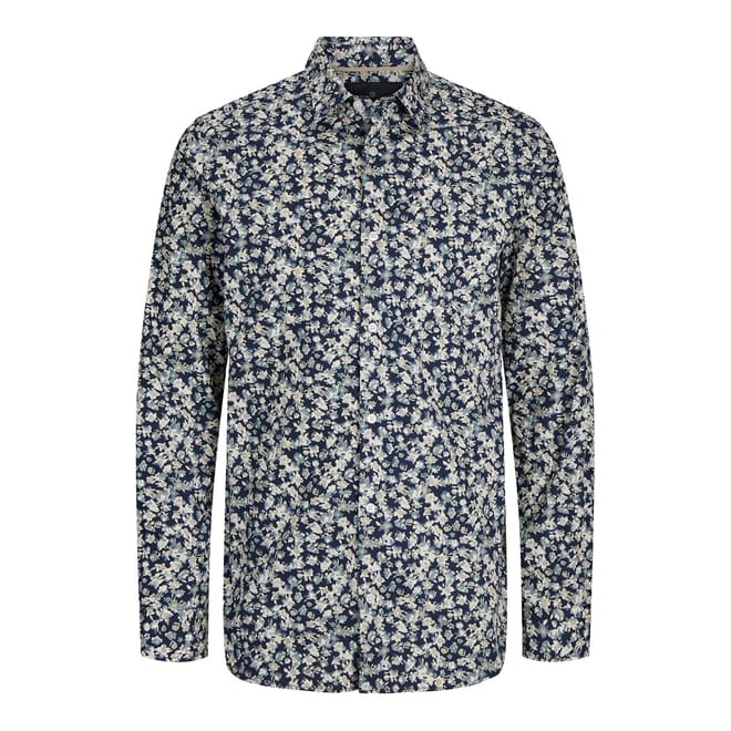 Floral Patterned Regular Fit Short Sleeve Shirt