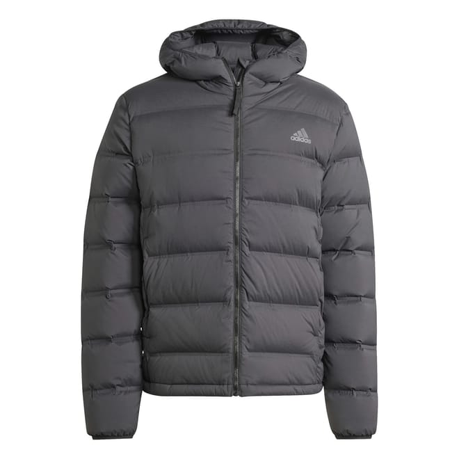 Mens Helionic Stretch Hooded Down Jacket