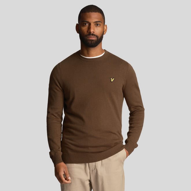 Cotton Merino Crewneck Sweater