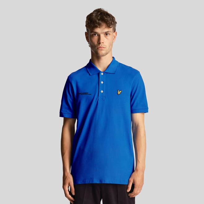 Co-Ordinate Print Plain Polo Shirt