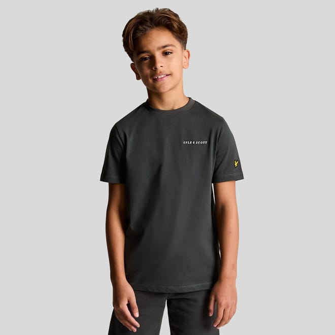 Juniors Script Embroidered T-shirt