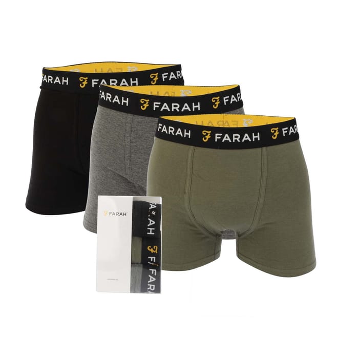 Mens Karlos 3 Pack Boxer Shorts