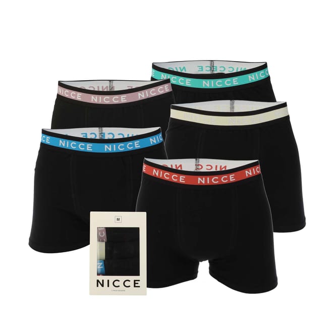 Mens Lazlow 5 Pack Boxer Shorts