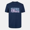 Penguin Lettering Crew Neck T-Shirt