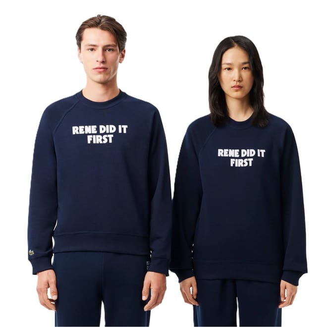 Regular Fit Crew Neck Lettering Sweater