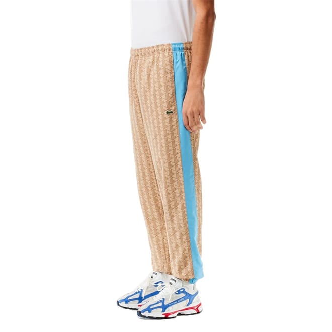 Geometric Side Stripes Slim Cut Track Pants