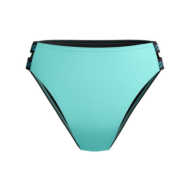 Solid Logo Elastic High Waist Bottom
