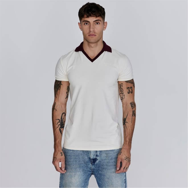 Contrast Collared Slim Fit Polo Shirt