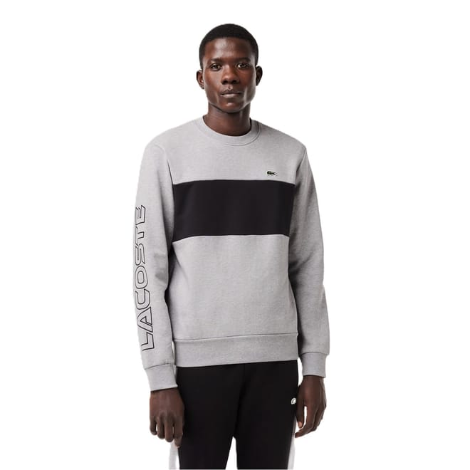 Colour Block Lacoste Lettering Sweatshirt