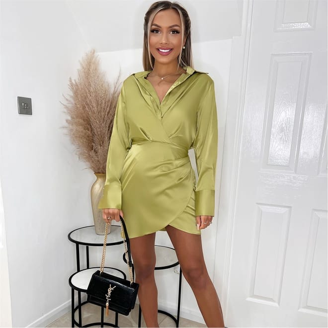 Wrap Shirt Dress