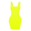 Bandage Scoop Neck Mini Bodycon Dress