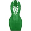 Snake Halter Neck Mini Bodycon Dress