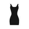Bandage Scoop Neck Mini Bodycon Dress
