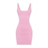 Bandage Scoop Neck Mini Bodycon Dress