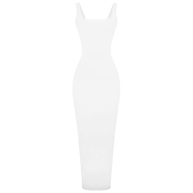 Bandage Scoop Neck Mini Bodycon Dress
