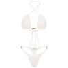 Halter Neck Bikini Set with Attached Logo