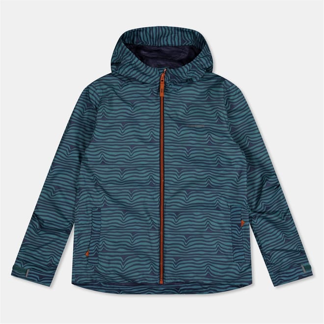 Rowan Hooded Wave Patterned Rain Jacket