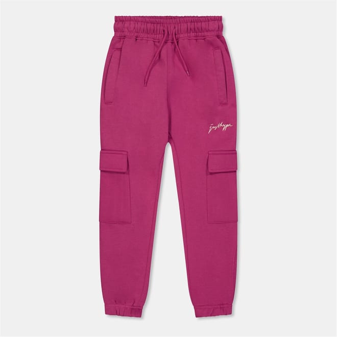 Straight Leg Cargo Joggers with Elastic Cuff