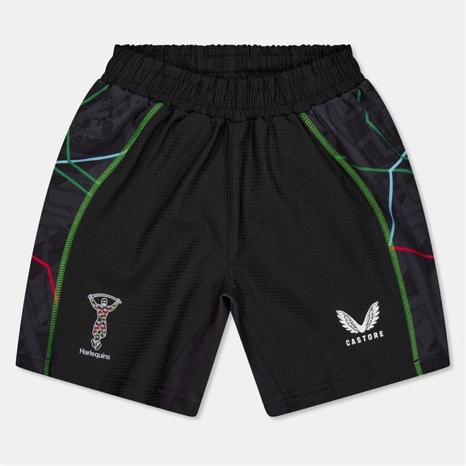 Harl Geometric Patterned Athletic Shorts