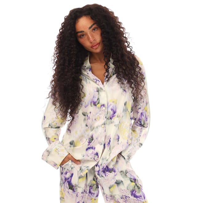 Chine Satin Pyjama Shirt
