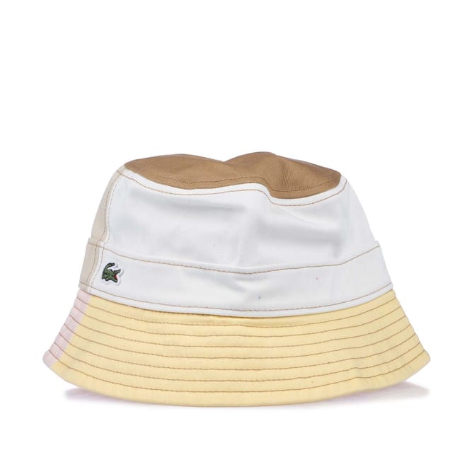 Embroidered Crocodile Colourblock Bucket Hat
