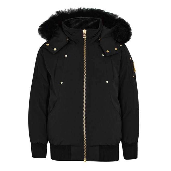 Gold Debbie Shearling Bomber Jacket Juniors
